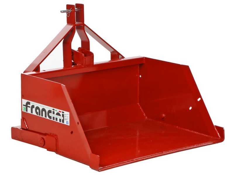 Francini PR 100 - Pala hidr&aacute;ulica trasera para tractor - de 100 cm - Capacidad 400 kg