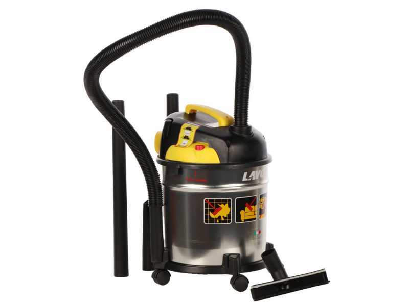 Lavor VAC 20 S - Bid&oacute;n aspirador - (4 en 1) aspirador de s&oacute;lidos y l&iacute;quidos, soplador