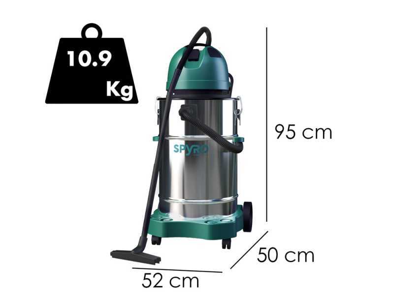 Spyro AIR50 INOX - Aspirador de polvo y l&iacute;quidos - Capacidad 50 lt - 1400W