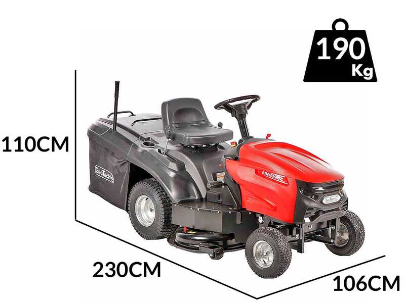GeoTech-Pro RTM 170-960 C - Tractor cortac&eacute;sped - Cambio mec&aacute;nico - Recogedor