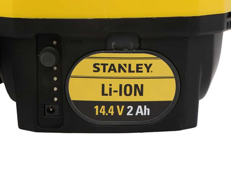 Stanley SXSPBS12E - Pulverizador de bater&iacute;a de mochila - 12 litros - 14,4V/2Ah