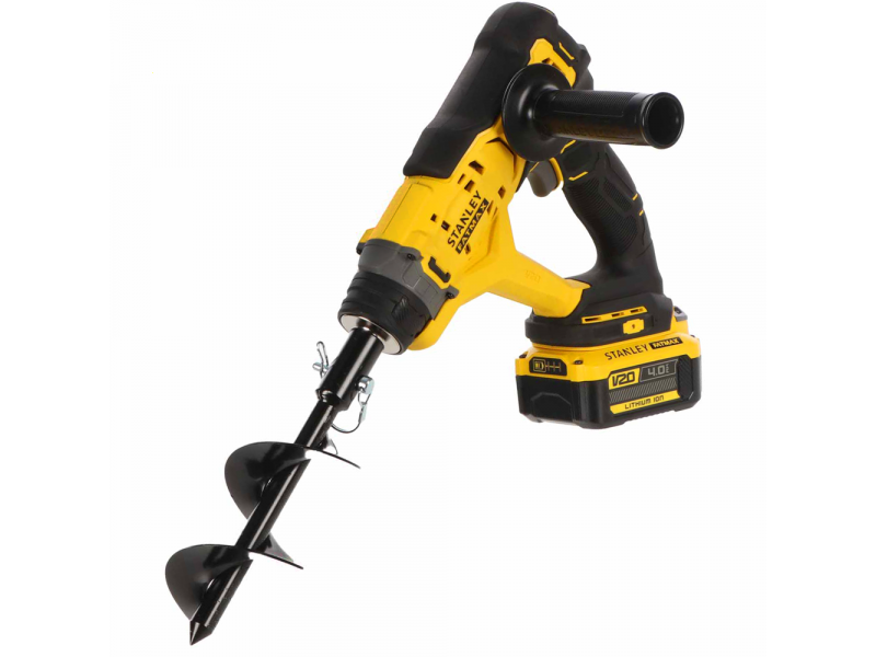 Stanley Fatmax SFMCGA75 - Ahoyador de bater&iacute;a - 20 V 4 Ah - Broca de 15.5 cm incluida