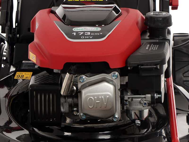 GeoTech S51-170 BMSGW ES - Cortac&eacute;sped de gasolina autopropulsado - 4 en 1 - cuchilla de 51 cm - Arranque el&eacute;ctrico