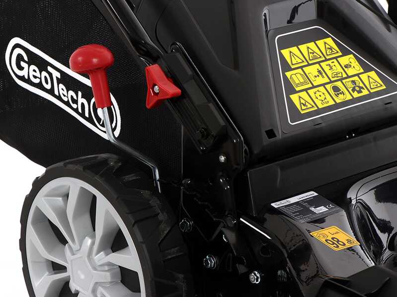 GeoTech S51-170 BMSGW ES - Cortac&eacute;sped de gasolina autopropulsado - 4 en 1 - cuchilla de 51 cm - Arranque el&eacute;ctrico