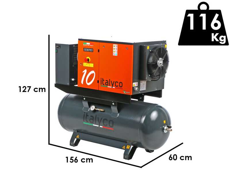 Italyco KVE 10/270 - Compresor rotativo de tornillo - Presi&oacute;n m&aacute;x. 10 bar