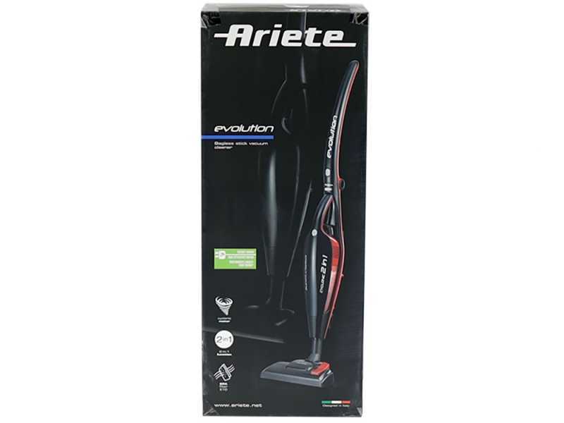 Ariete Evo 2 in 1 - Escoba el&eacute;ctrica - Aspiradora de polvo y para migas - 2 en 1