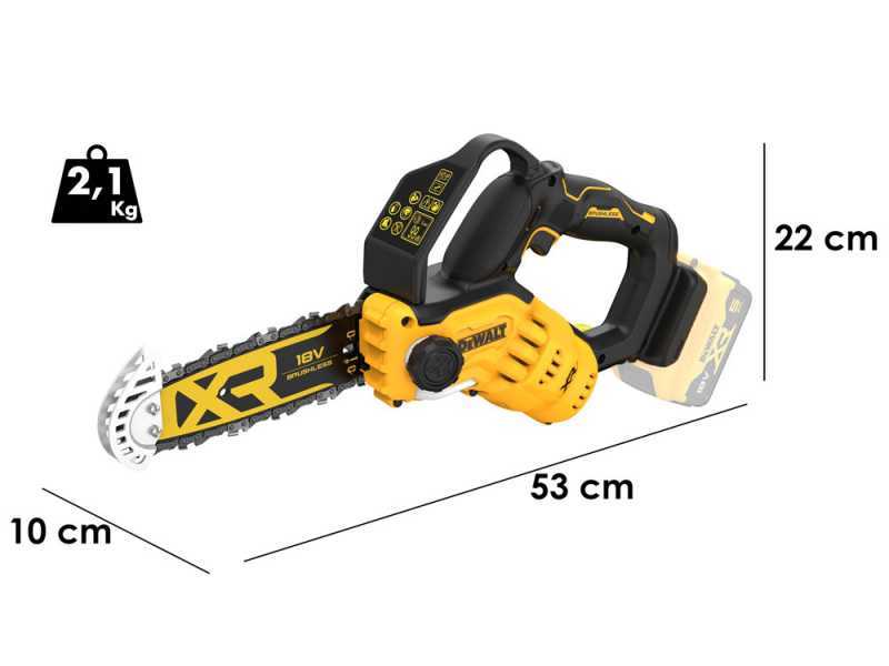 DeWalt DCMPS520N-XJ - Electrosierra de poda - BATER&Iacute;A Y CARGADOR NO EST&Aacute;N INCLUIDOS
