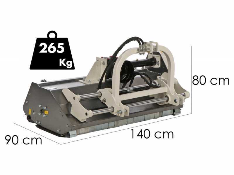 BlackStone RMOH 125 - Trituradora para tractor - Serie Mediana - Desplazamiento hidr&aacute;ulico