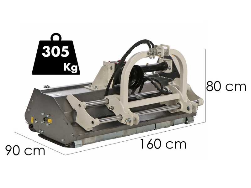 BlackStone RMOH 145 - Trituradora para tractor - Serie Mediana - Desplazamiento hidr&aacute;ulico