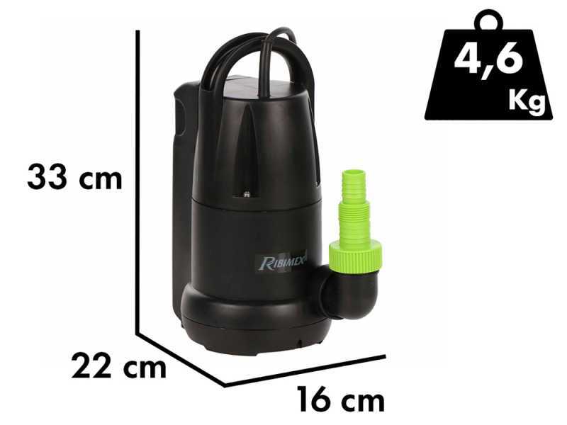Ribimex PRPVC350A - Bomba sumergible autom&aacute;tica - Aguas limpias - 400 W