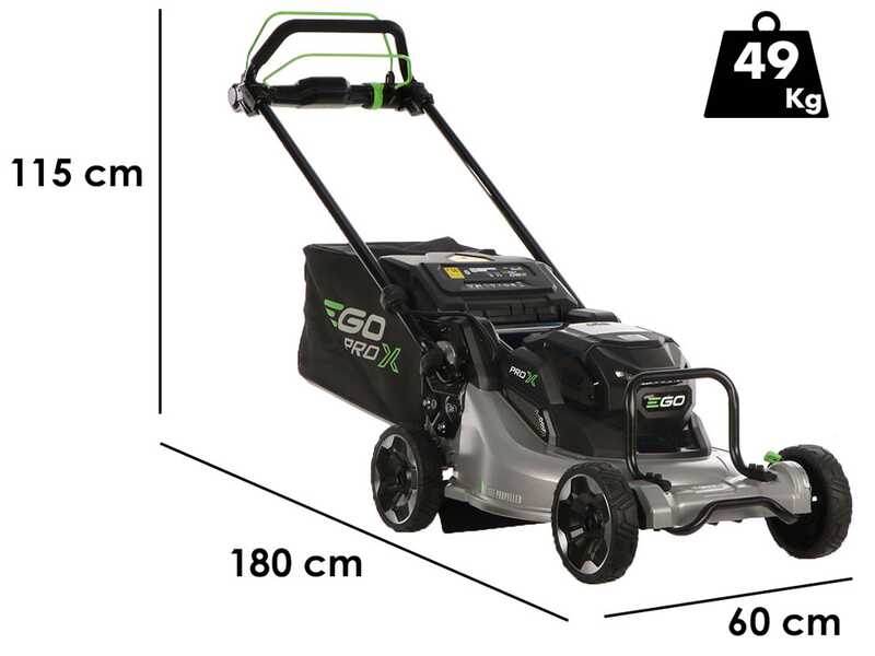 EGO LMX 5300 SP - Cortac&eacute;sped autopropulsado de bater&iacute;a - Corte de 53 cm - BATER&Iacute;A Y CARGADOR NO EST&Aacute;N INCLUIDOS