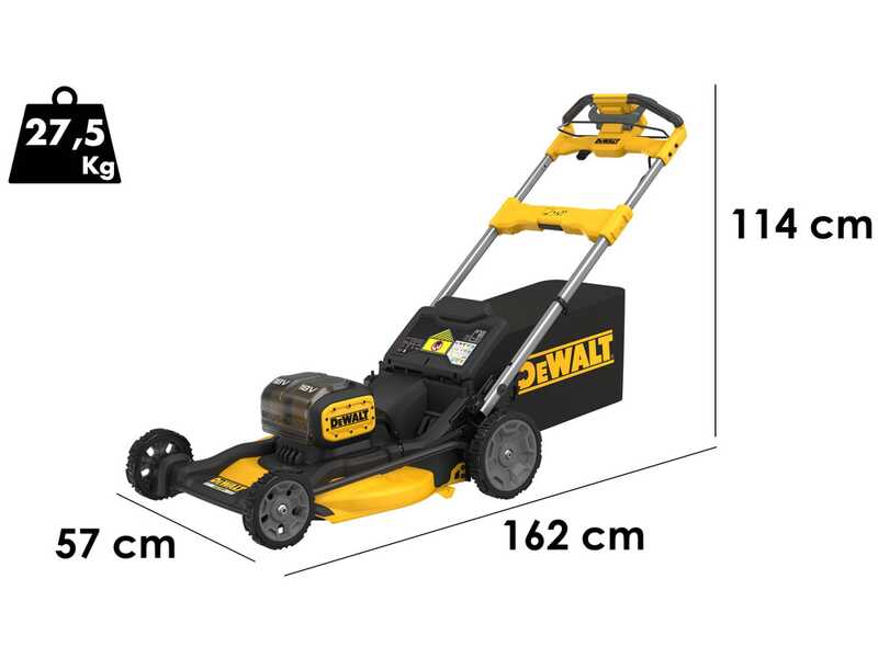 DeWalt DCMWSP156N-XJ -  Cortac&eacute;sped semovente de bater&iacute;a - Corte de 53 cm - 2x 18V 5Ah