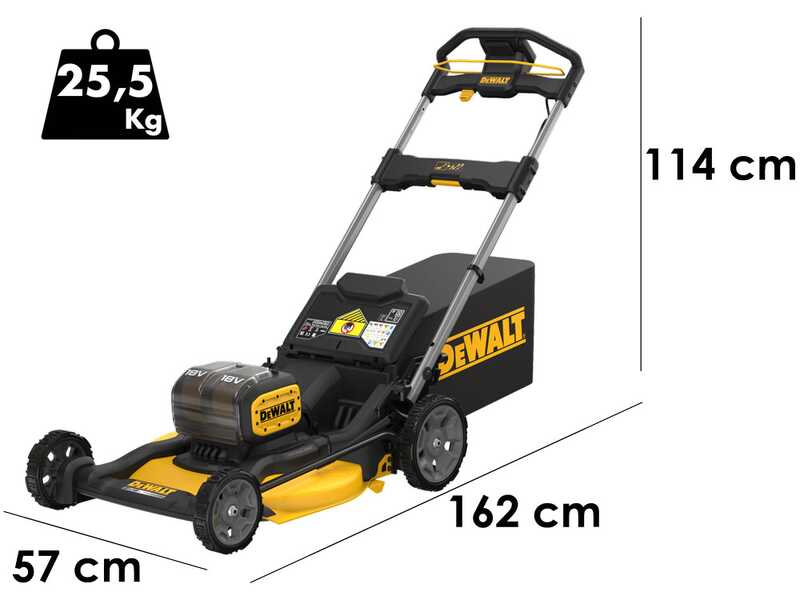 DeWalt DCMWP134N-XJ - Cortac&eacute;sped de empuje de bater&iacute;a - Corte de 53 cm - 2x 18V 5Ah