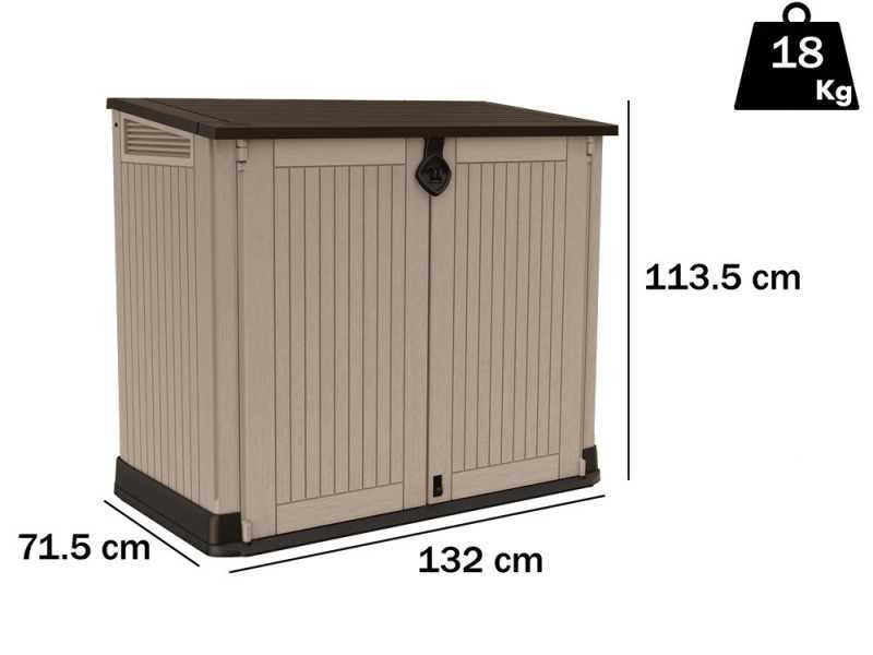 Keter Store it Out Midi beis - Armario para herramientas - 132x71.5x113.5 cm