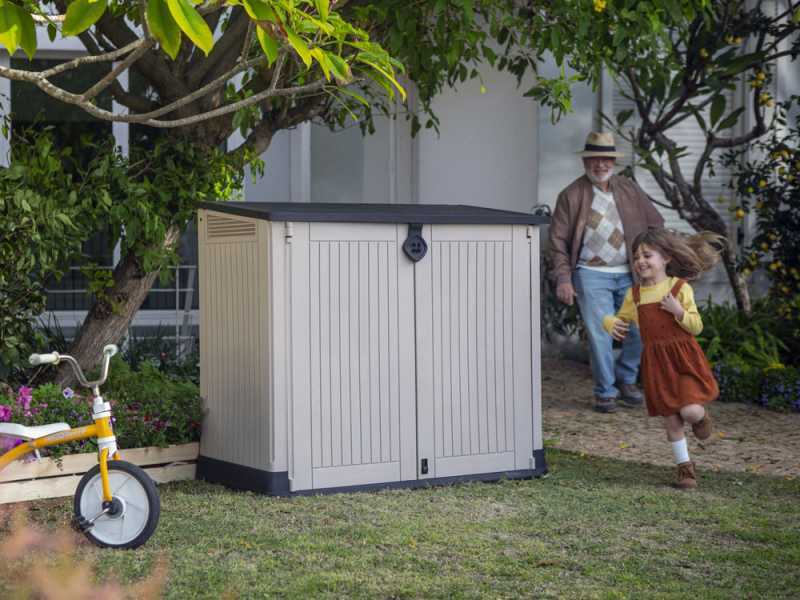 Keter Store it Out Midi beis - Armario para herramientas - 132x71.5x113.5 cm