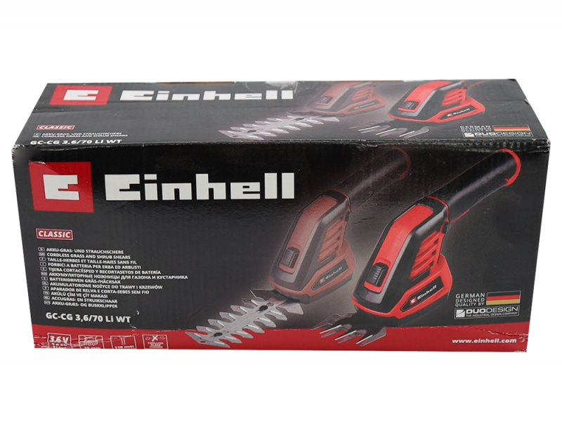Einhell GC-CG 3,6/70 Li WT - Tijera cortac&eacute;sped de bater&iacute;a - 3.6V 2Ah