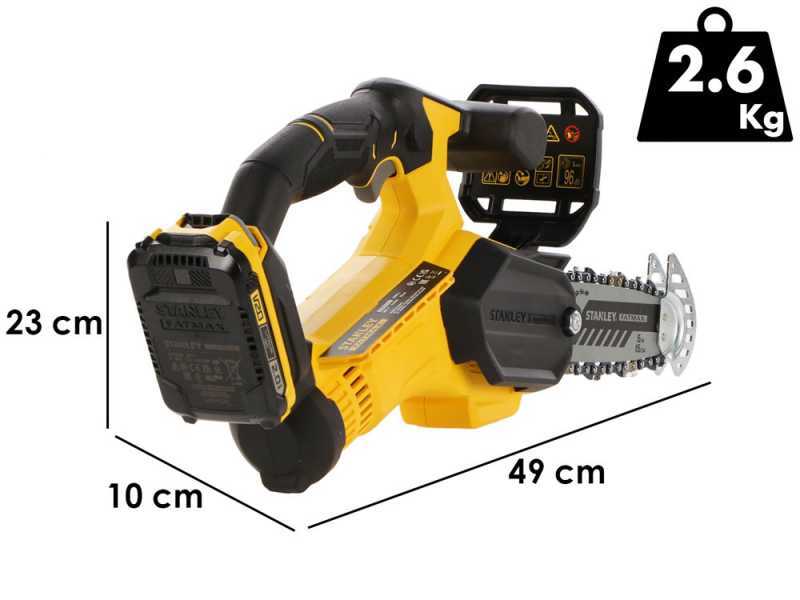 Stanley Fatmax SFMCPS415 - Motosierra de poda de bater&iacute;a - 20 V - BATER&Iacute;A Y CARGADOR NO EST&Aacute;N INCLUIDOS