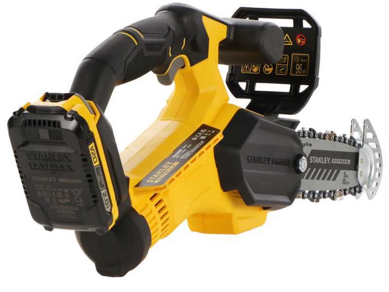 Stanley Fatmax SFMCPS415 - Motosierra de poda de bater&iacute;a - 20 V - BATER&Iacute;A Y CARGADOR NO EST&Aacute;N INCLUIDOS