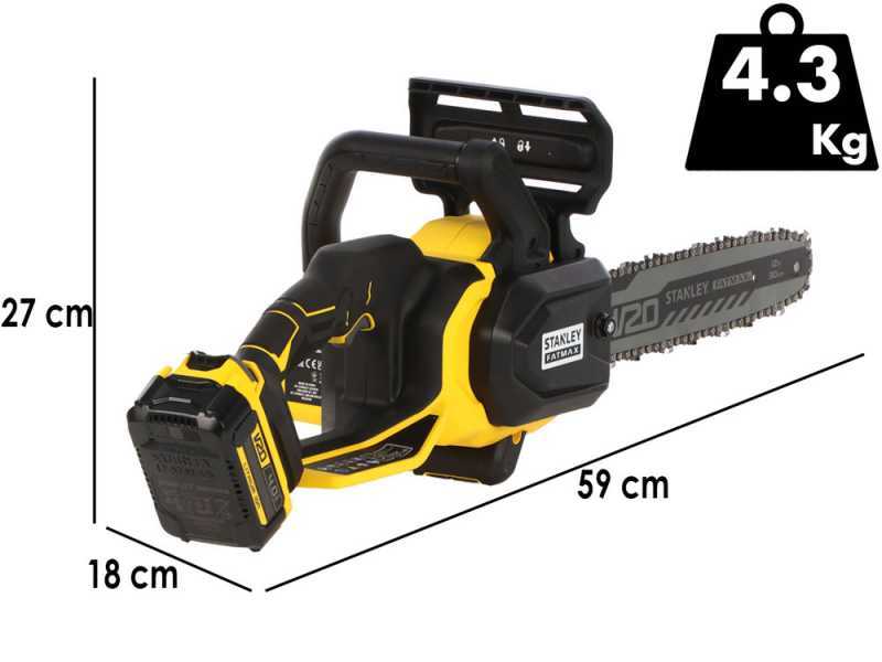 Stanley Fatmax SFMCCS730 - Electrosierra de bater&iacute;a 20 V 4Ah - Espada de 30cm