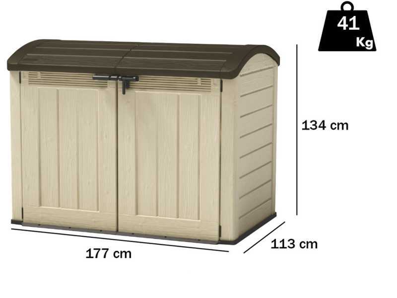 Keter Store it Out Ultra - Armario para herramientas de jard&iacute;n