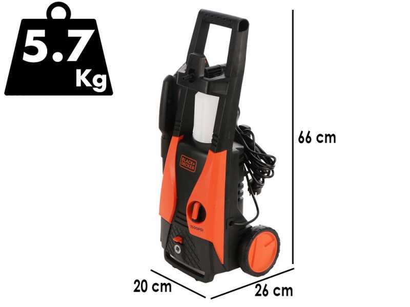 Black &amp; Decker PW1450TDL-QS - Hidrolimpiadora de agua fr&iacute;a - 105 bar - 426 l/h