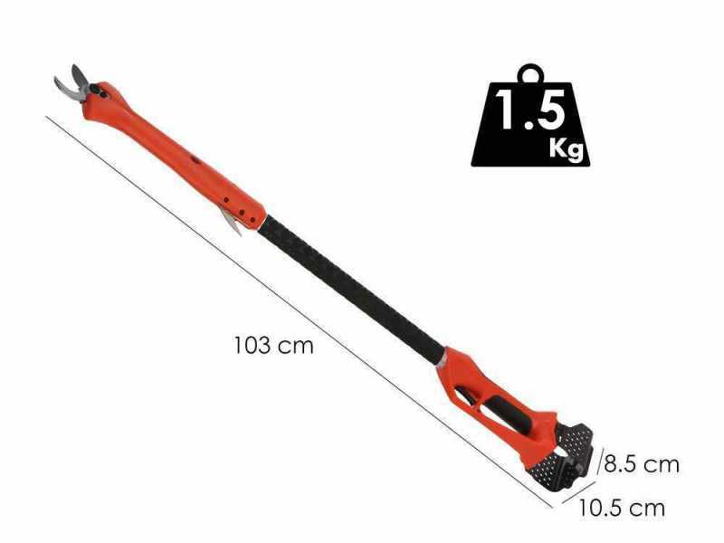Stocker Magma E-100 TR - Tijera el&eacute;ctrica de poda con p&eacute;rtiga - 21,6V - SIN BATER&Iacute;A