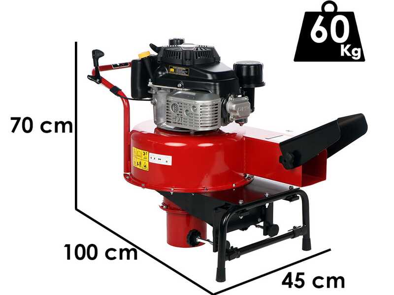 Weibang WBLV50K - Aspirador de hojas remolcado a gasolina - Motor kawasaki