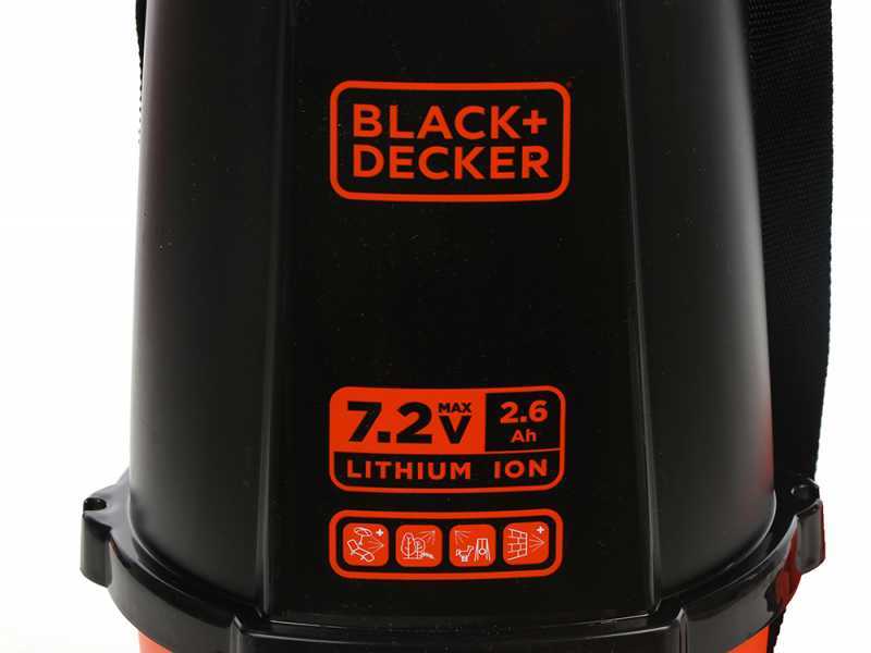 Black &amp; Decker BXSPBS07E - Pulverizador de mochila de bater&iacute;a  - 7 litros - 7,2V/2,6Ah