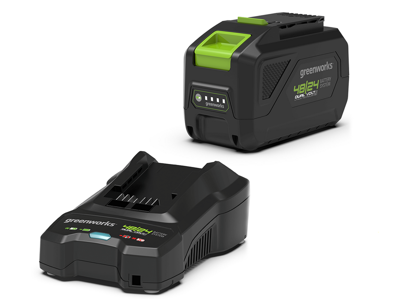 Greenworks G48PHTII - Cortasetos de bater&iacute;a con p&eacute;rtiga - 48V 4Ah