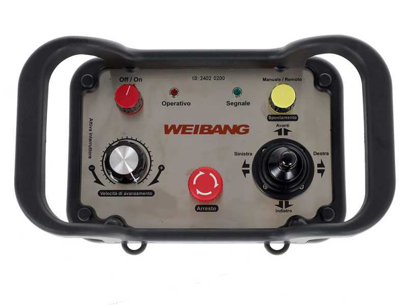 Weibang WBGT6813-TE - Desbrozadora profesional de martillos radiocontrolada - de orugas - h&iacute;brida