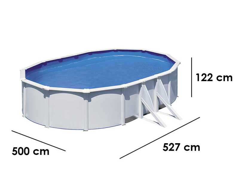 Gre Fidji Ovalada 500x300x120cm - Piscina desmontable de acero