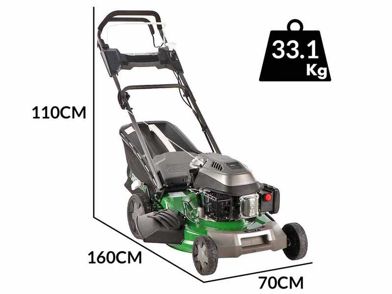 GreenBay GB-LM 51 - Cortac&eacute;sped autopropulsado 4 en 1 - Motor a gasolina de 196 cc