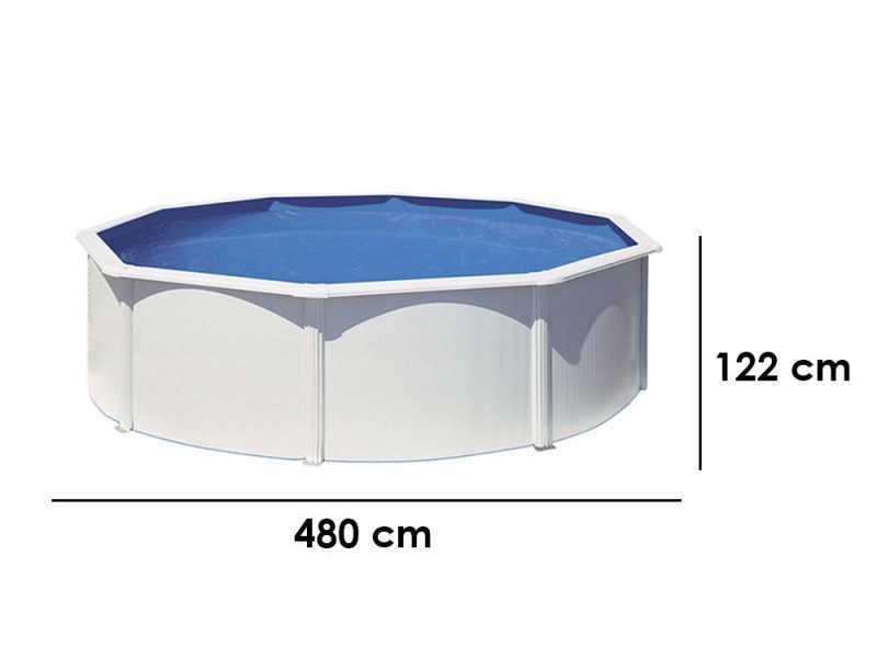 Gre Fidji Redonda &Oslash;460 x 120 cm - Piscina desmontable de acero