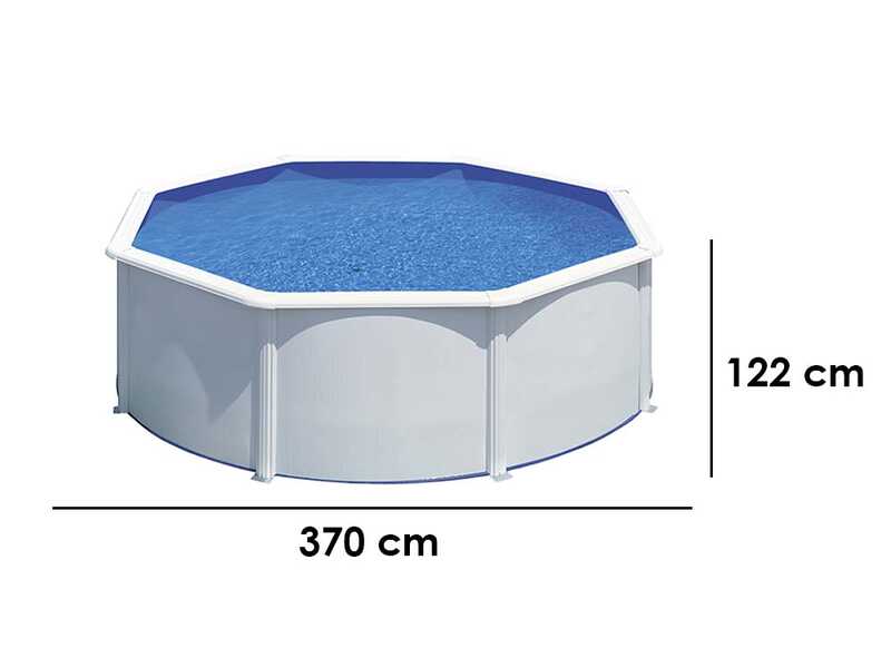 Gre Fidji Redonda &Oslash;350 x 120 cm - Piscina desmontable de acero