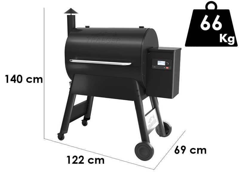 Traeger Pro 780 Black - Barbacoa de pellets