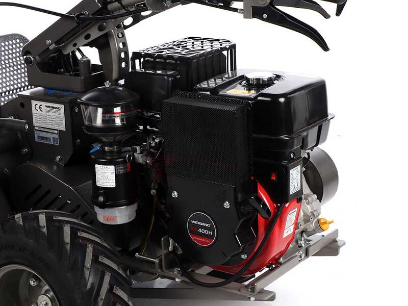 Weibang WBGT6813 - Desbrozadora profesional de martillos - Motor GT1300