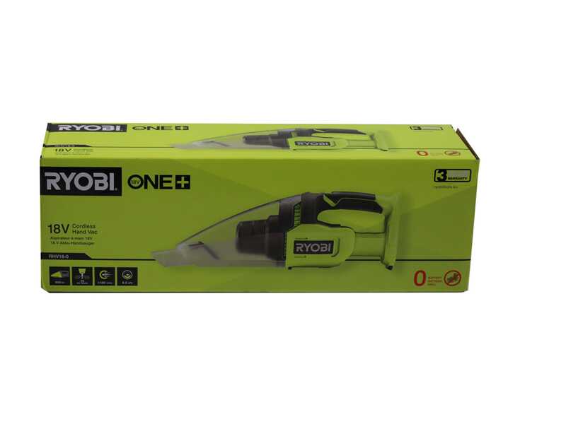 Ryobi RHV18-0 - Aspirador de mano de bater&iacute;a - BATER&Iacute;A Y CARGADOR NO EST&Aacute;N INCLUIDOS