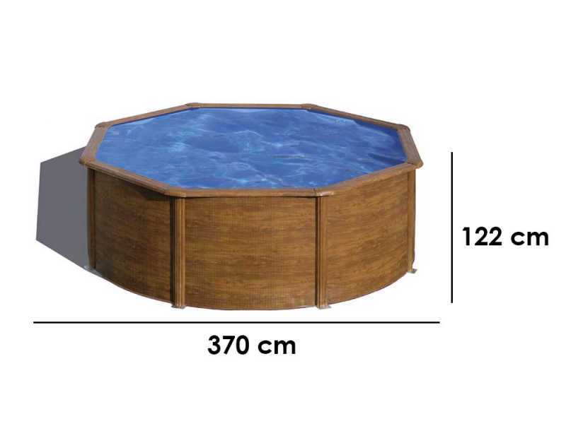 Gre Pacific Redonda &Oslash;350 x 120 cm - Piscina desmontable de acero