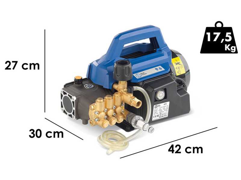 Annovi Reverberi 670 - Hidrolimpiadora de agua fr&iacute;a - 160 bar m&aacute;x - Caudal 500 l/h