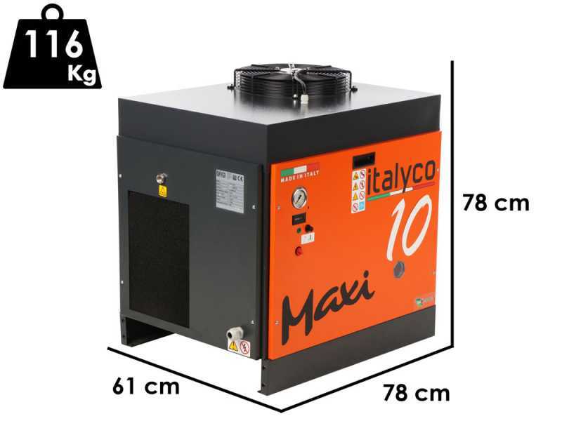 Italyco Maxi 10 - Compresor de tornillo rotativo - Presi&oacute;n m&aacute;x. 10 bar