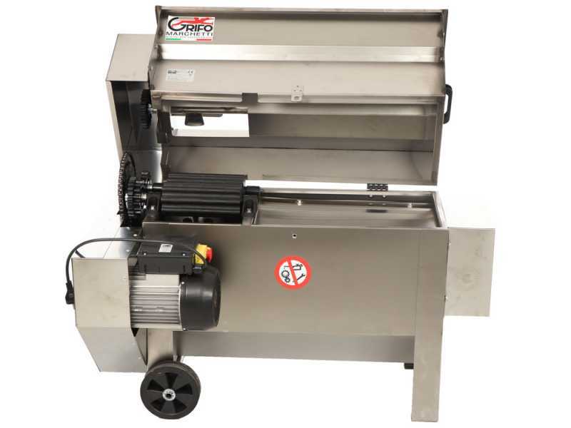 Grifo DVEP20IR - Despalilladora el&eacute;ctrica in INOX con bomba y rodillos - Con protecciones incluidas