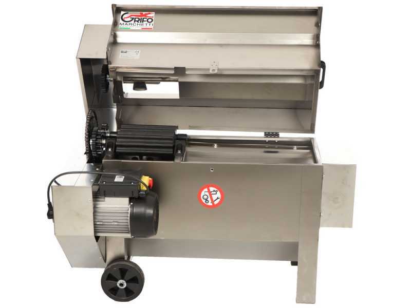 Grifo DVEP20IR - Despalilladora el&eacute;ctrica in INOX con bomba y rodillos - Con protecciones incluidas