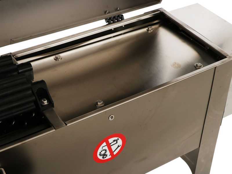 Grifo DVEP20IR - Despalilladora el&eacute;ctrica in INOX con bomba y rodillos - Con protecciones incluidas