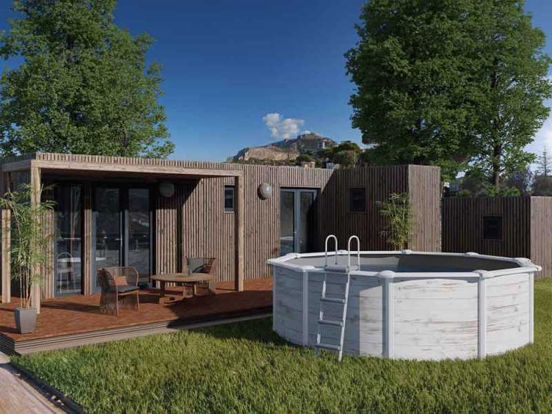 Gre Finlandia Redonda &Oslash;300 x 120 cm - Piscina desmontable de acero