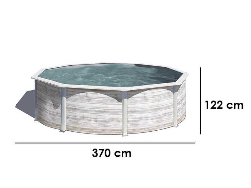 Gre Finlandia Redonda &Oslash;350 x 120 cm - Piscina desmontable de acero