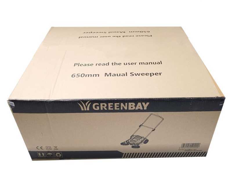 GreenBay GB-SW 650 - Barredora manual de empuje - con recogedor