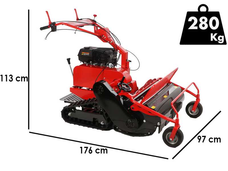 Blue Bird FM860 - Desbrozadora profesional de martillos - Loncin G420F