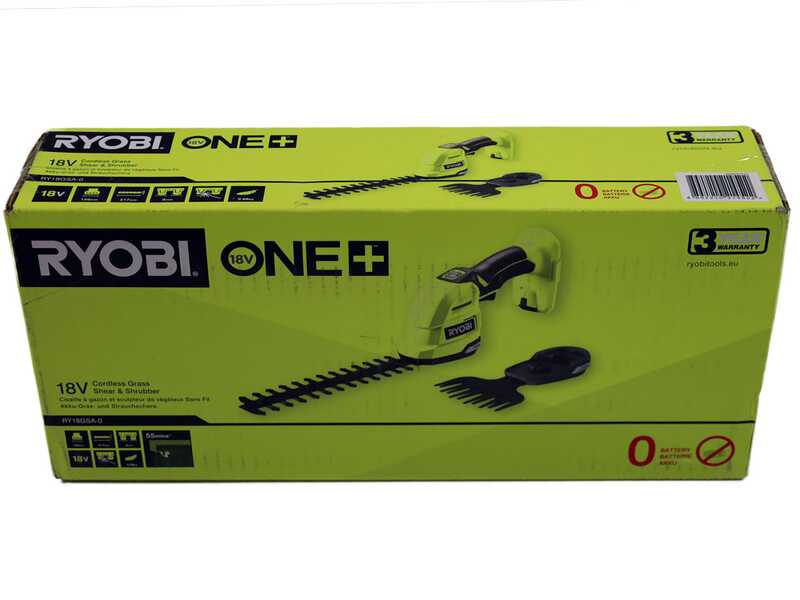 Ryobi RY18GSA-0 - Tijera cortac&eacute;sped de bater&iacute;a - 18V 2 Ah
