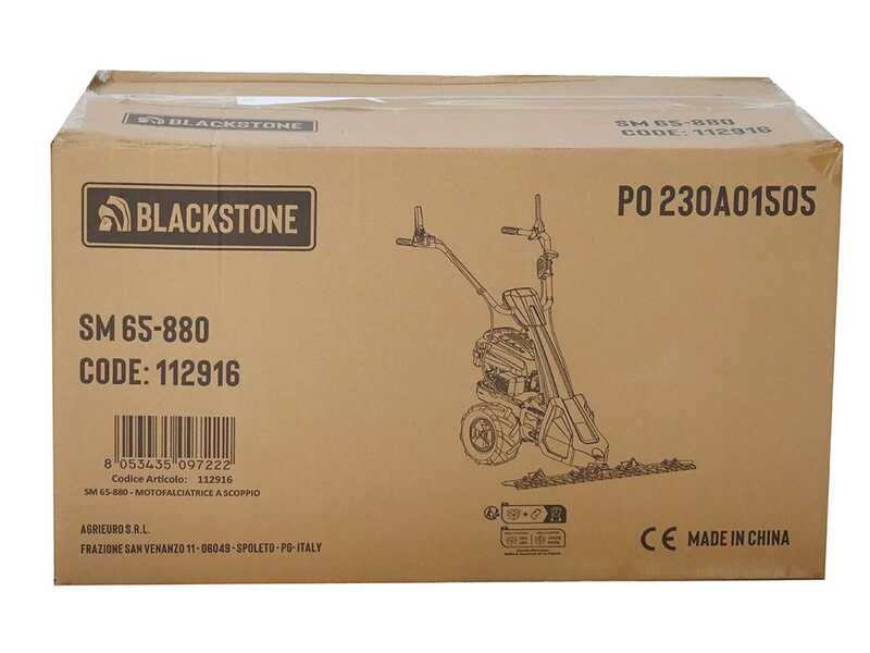 Blackstone SM 65-880 - Motosegadora monocuchilla - Motor de 196cc