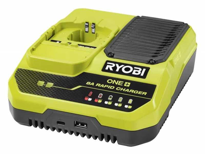 Ryobi RC18180 - Cargador ultrarr&aacute;pido 18V - 4,0 Ah
